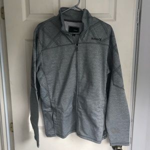 Hurley Men’s Grey Zip Up Hoodie